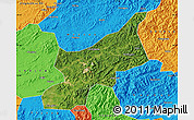 Satellite Map of Dexing, political outside