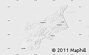 Silver Style Map of Dexing, single color outside