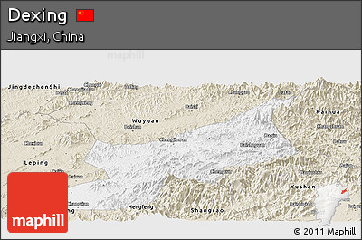 Classic Style Panoramic Map of Dexing