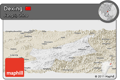 Classic Style Panoramic Map of Dexing