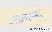 Classic Style Panoramic Map of Dexing, single color outside