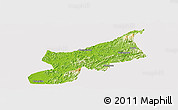 Physical Panoramic Map of Dexing, cropped outside