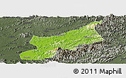 Physical Panoramic Map of Dexing, darken, semi-desaturated