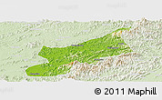 Physical Panoramic Map of Dexing, lighten