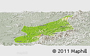 Physical Panoramic Map of Dexing, lighten, semi-desaturated