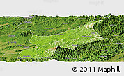 Physical Panoramic Map of Dexing, satellite outside