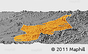 Political Panoramic Map of Dexing, desaturated