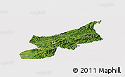Satellite Panoramic Map of Dexing, cropped outside