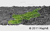 Satellite Panoramic Map of Dexing, desaturated