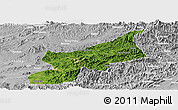Satellite Panoramic Map of Dexing, lighten, desaturated
