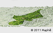 Satellite Panoramic Map of Dexing, lighten