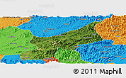 Satellite Panoramic Map of Dexing, political outside