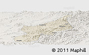 Shaded Relief Panoramic Map of Dexing, lighten