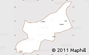 Classic Style Simple Map of Dexing, cropped outside