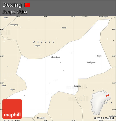 Classic Style Simple Map of Dexing