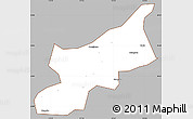 Gray Simple Map of Dexing, cropped outside