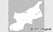 Gray Simple Map of Dexing, single color outside