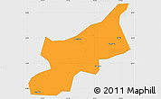 Political Simple Map of Dexing, single color outside