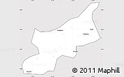 Silver Style Simple Map of Dexing, cropped outside