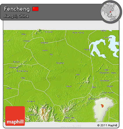 Physical 3D Map of Fencheng