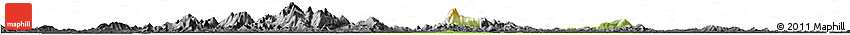 Physical Horizon Map of Fencheng, darken, desaturated