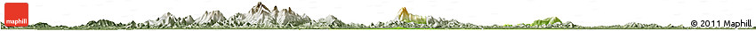 Physical Horizon Map of Fencheng, semi-desaturated