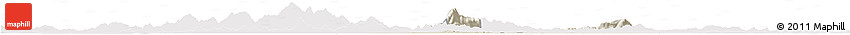 Shaded Relief Horizon Map of Fencheng, cropped outside