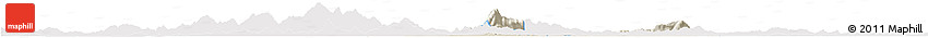Shaded Relief Horizon Map of Fencheng, single color outside Shaded Relief Horizon Map of Fencheng, single color outside