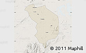 Shaded Relief Map of Fencheng, lighten