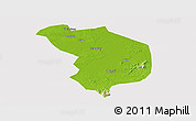 Physical Panoramic Map of Fencheng, cropped outside