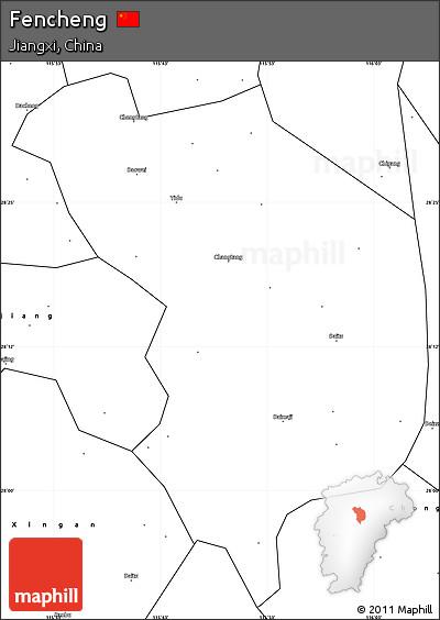 Blank Simple Map of Fencheng