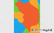 Political Simple Map of Fencheng