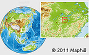 Physical Location Map of Fengxin