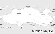 Silver Style Simple Map of Fengxin