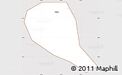 Classic Style Simple Map of Fuzhou Shi, cropped outside