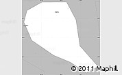 Gray Simple Map of Fuzhou Shi