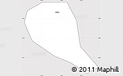 Silver Style Simple Map of Fuzhou Shi, cropped outside