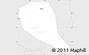 Silver Style Simple Map of Fuzhou Shi