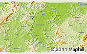 Physical 3D Map of Guangchang