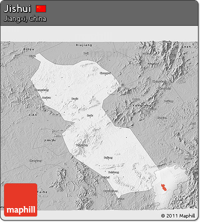 Gray 3D Map of Jishui