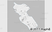Gray 3D Map of Jishui, single color outside