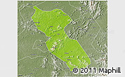 Physical 3D Map of Jishui, semi-desaturated