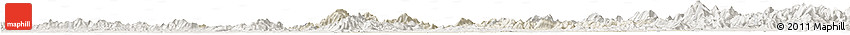 Shaded Relief Horizon Map of Jishui, lighten