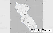 Gray Map of Jishui, single color outside