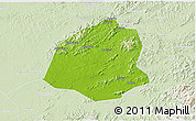 Physical 3D Map of Leping, lighten