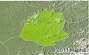 Physical 3D Map of Leping, semi-desaturated