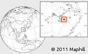 Blank Location Map of Leping