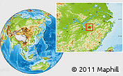 Physical Location Map of Leping