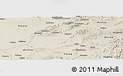 Shaded Relief Panoramic Map of Leping