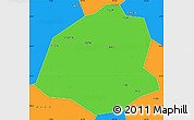 Political Simple Map of Leping